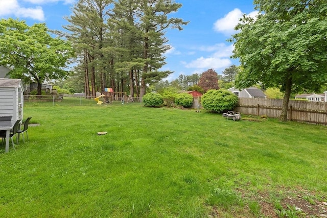 82 Brickel Rd, Stoughton, MA 02072 - view of yard with a playground