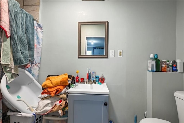 39 Worcester St, Southbridge, MA 01550 - bathroom featuring vanity and toilet