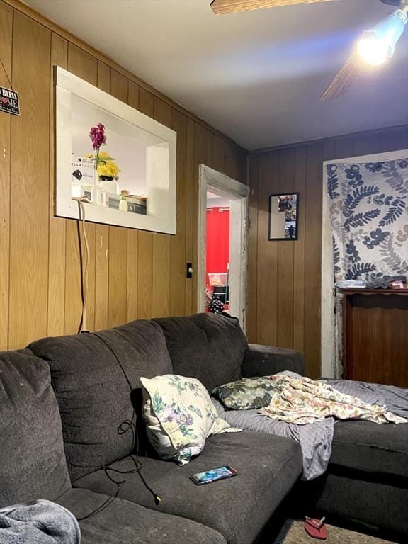 39 Worcester St, Southbridge, MA 01550 - living room featuring wooden walls