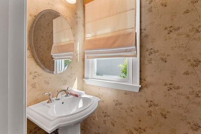 bathroom featuring a sink