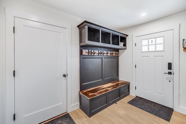 115 Kiahs Way, Sandwich, MA 02537 - mudroom featuring light wood-style floors and recessed lighting