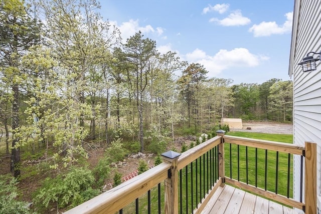 115 Kiahs Way, Sandwich, MA 02537 - deck featuring a yard and a wooded view