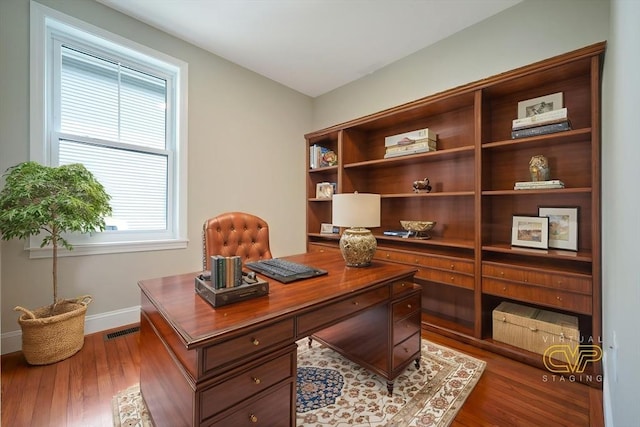 41 Adams St, Fairhaven, MA 02719 - office with baseboards and wood finished floors