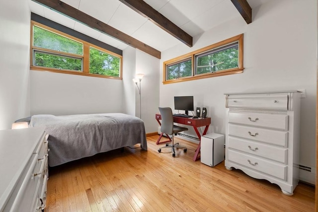 181 Thayer Farms Rd, Attleboro, MA 02703 - bedroom with light wood-style flooring and an office area