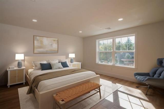 6 Carmel Rd, Pelham, NH 03076 - bedroom with wood finished floors, recessed lighting, and baseboards