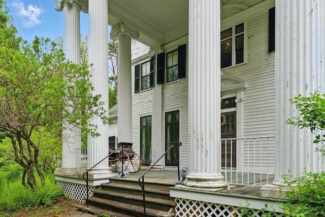 19 Buffington Hill Rd, Worthington, MA 01098 - rear view of house featuring covered porch