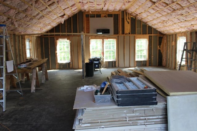 view of attic