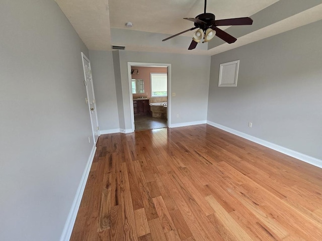62 Saint Anthony St, Fitchburg, MA 01420 - spare room with a ceiling fan and wood finished floors