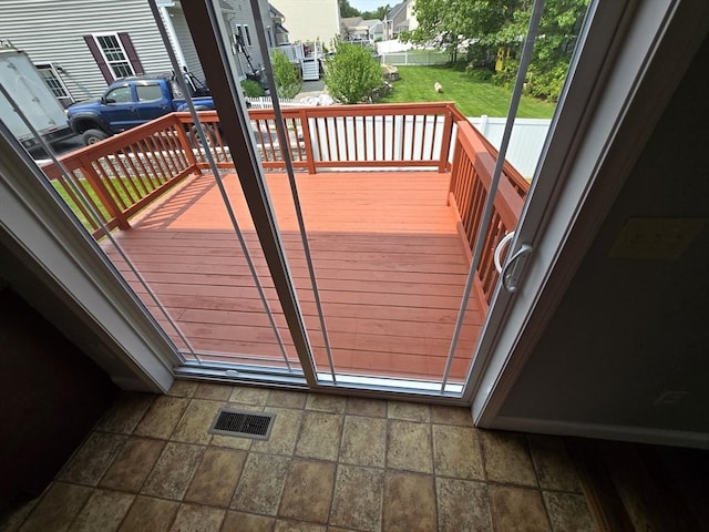 62 Saint Anthony St, Fitchburg, MA 01420 - wooden deck with a residential view