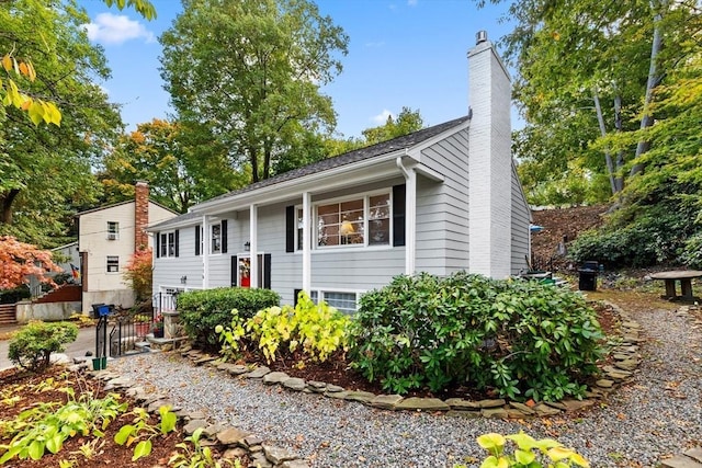 view of split foyer home