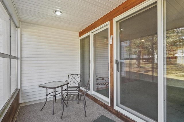 balcony with covered porch