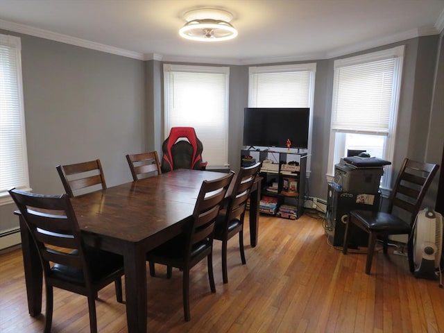 82 Main St, Blackstone, MA 01504 - dining area featuring ornamental molding and light wood-type flooring