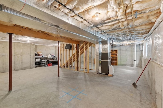 131 Great Rd, Shirley, MA 01464 - unfinished basement with heating unit