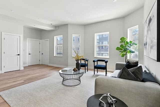 34 Woodford St Unit 2, Boston, MA 02125 - living room featuring wood finished floors and recessed lighting