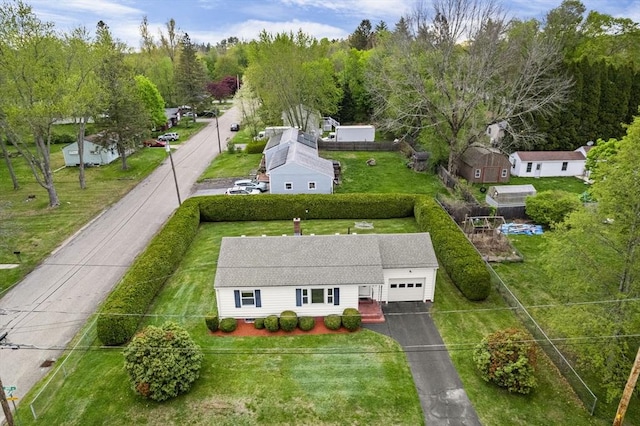 view from above of property