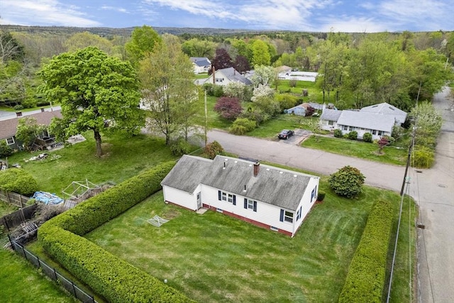 aerial view of property and surrounding area