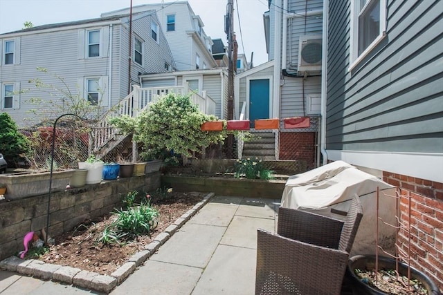 view of patio featuring ac unit