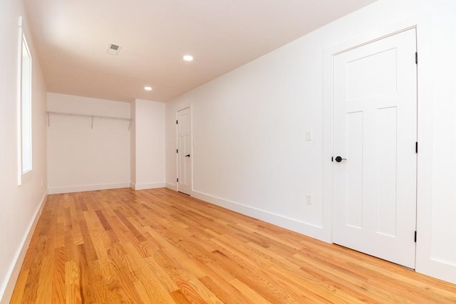 776 Allen St, Dartmouth, MA 02747 - unfurnished bedroom featuring light wood finished floors and recessed lighting