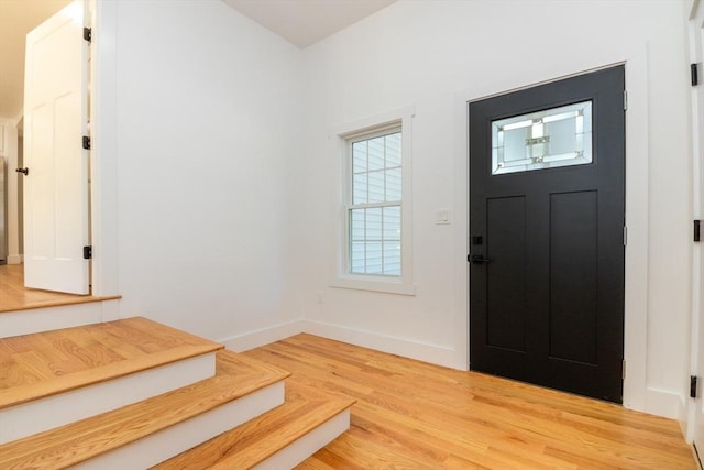 776 Allen St, Dartmouth, MA 02747 - entryway with light wood-style floors and baseboards