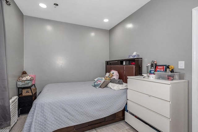 bedroom featuring recessed lighting