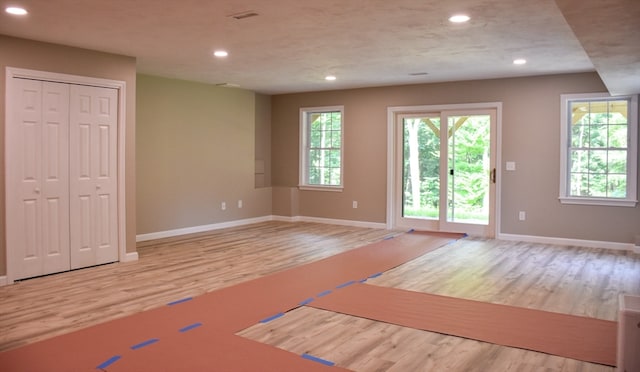 empty room featuring wood-type flooring