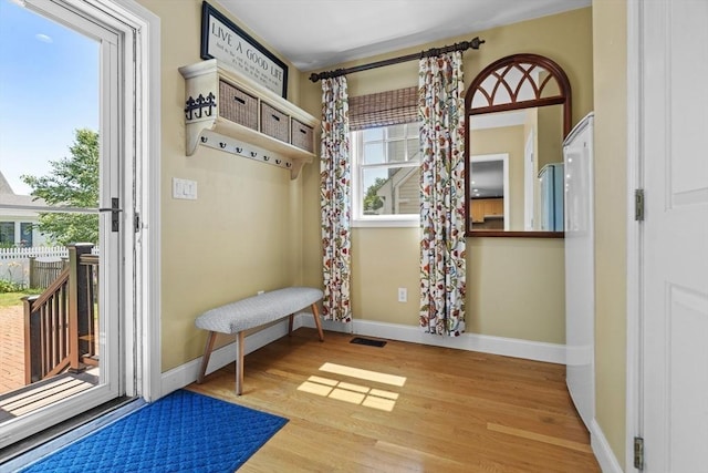 61 Colonial Dr, Arlington, MA 02474 - mudroom with wood finished floors and plenty of natural light