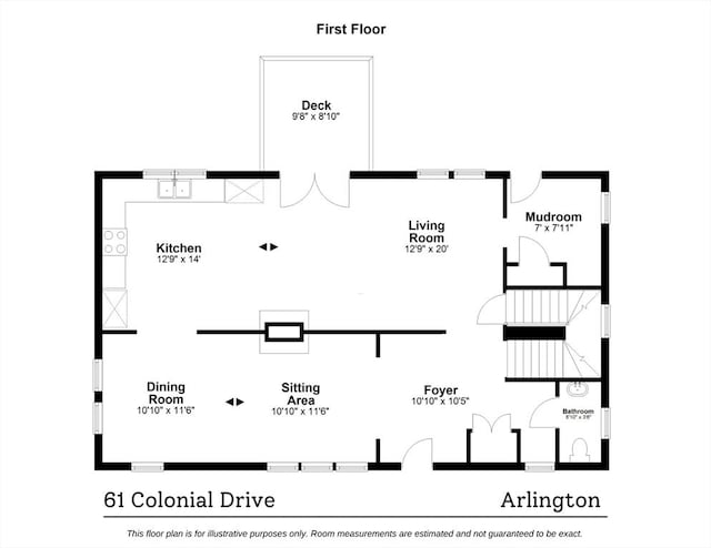 61 Colonial Dr, Arlington, MA 02474 - view of home floor plan