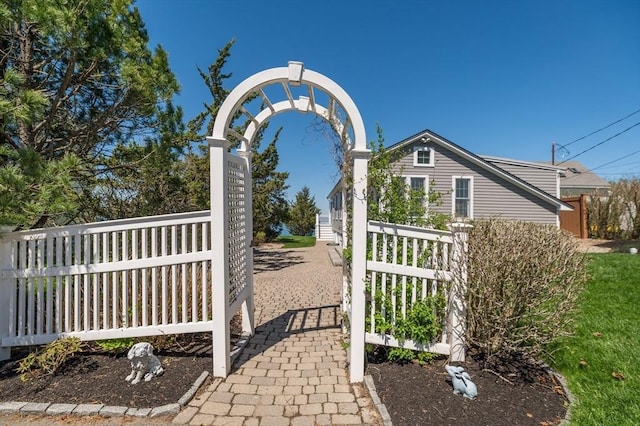 exterior space with fence