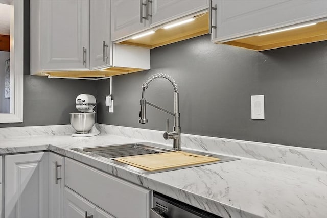 51 Fox Meadow Rd Unit A, Leominster, MA 01453 - kitchen with a sink and white cabinets