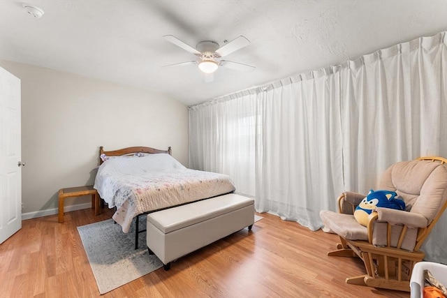 18 Cannongate Rd Unit 68, Tyngsborough, MA 01879 - bedroom featuring light wood-type flooring, ceiling fan, and baseboards