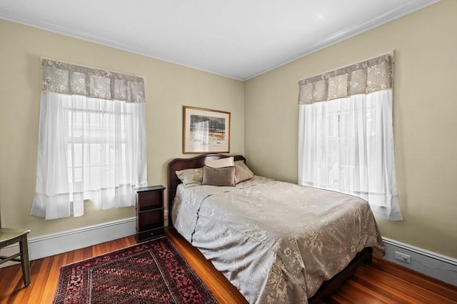 18 E St, Beverly, MA 01915 - bedroom featuring ornamental molding and wood finished floors
