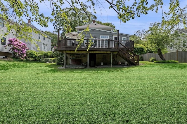 18 E St, Beverly, MA 01915 - back of property with a deck and stairs