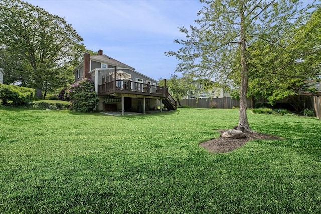 18 E St, Beverly, MA 01915 - view of yard featuring stairway and a deck