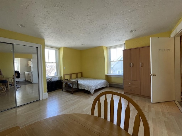 74 Newhall Unit 9, Lynn, MA 01902 - bedroom featuring light wood-style floors and a textured ceiling