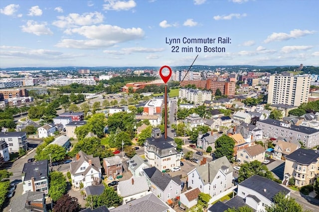 74 Newhall Unit 9, Lynn, MA 01902 - aerial overview of property's location featuring nearby urban area