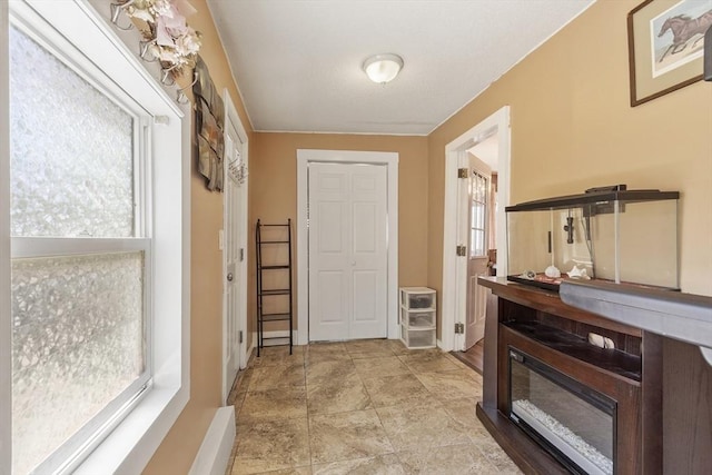 interior space with baseboards