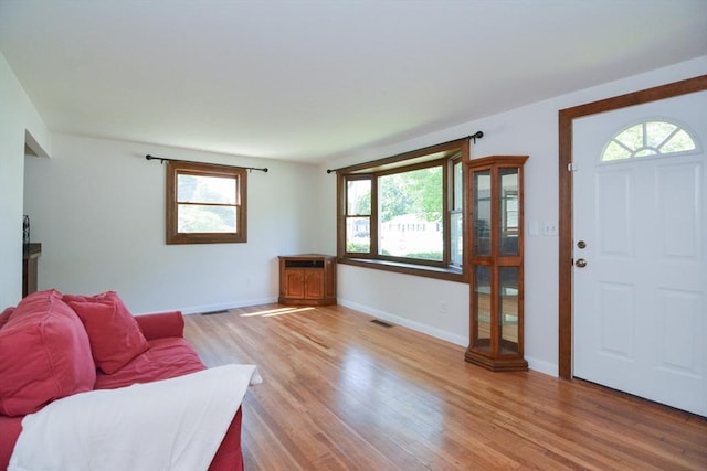 248 Levin Rd, Rockland, MA 02370 - foyer with light wood finished floors and baseboards