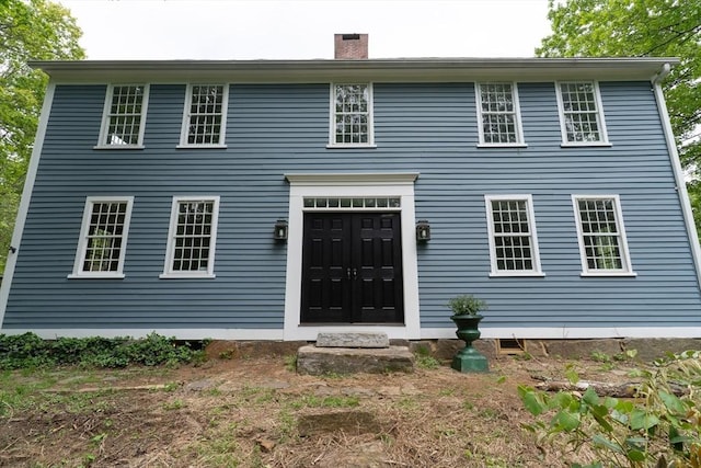 391 Brookfield Rd, Brimfield, MA 01010 - view of front facade with a chimney