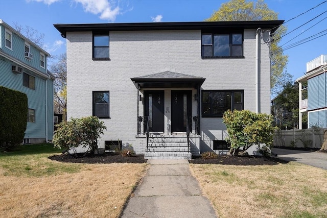 137-139 Crafts St, Newton, MA 02460 - view of front of home featuring entry steps and brick siding