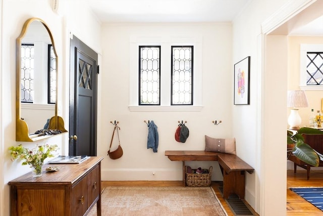 26 Moultrie St Unit 26, Boston, MA 02124 - mudroom with light wood-type flooring and baseboards