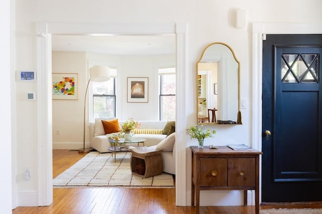 26 Moultrie St Unit 26, Boston, MA 02124 - sitting room featuring wood-type flooring and baseboards