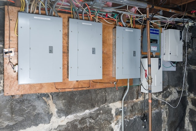 utility room featuring electric panel