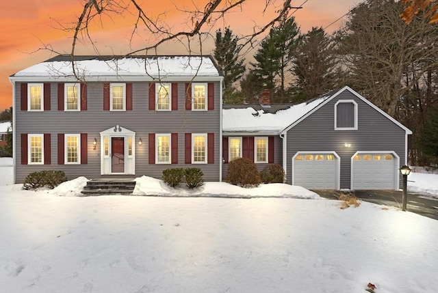 view of colonial inspired home