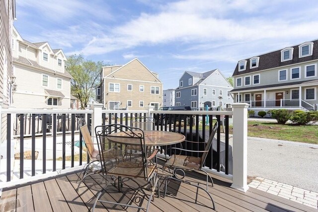 deck featuring a residential view
