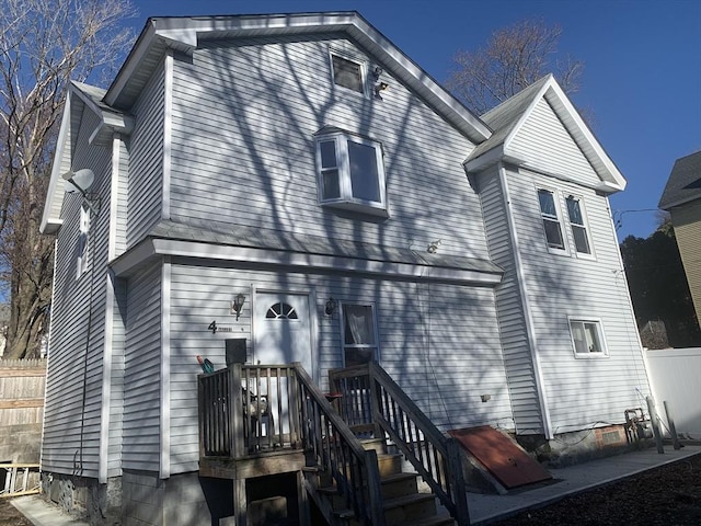 view of rear view of property