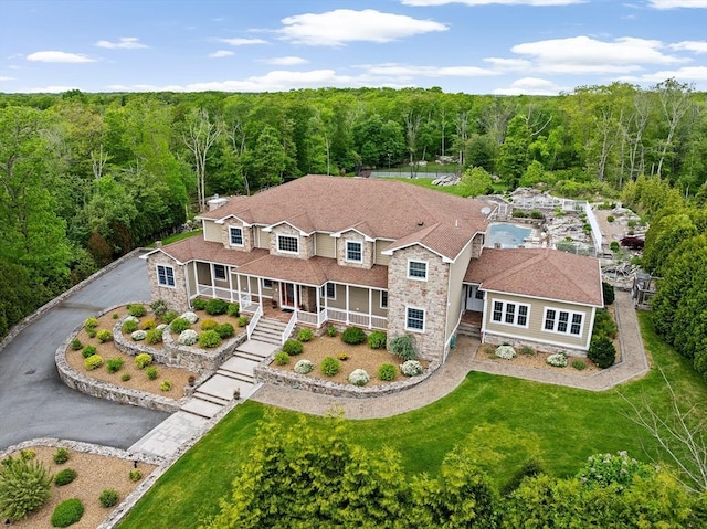 33 Moniz Dr, Westport, MA 02790 - view of subject property featuring a forest