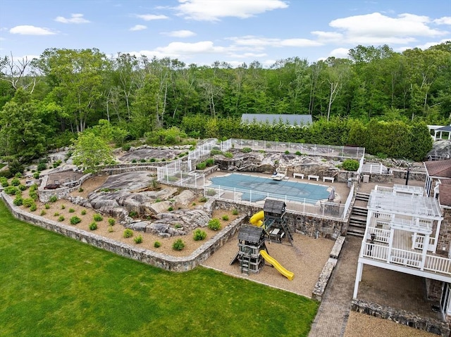 33 Moniz Dr, Westport, MA 02790 - outdoor pool featuring a yard
