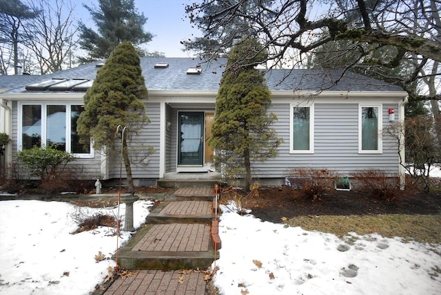 view of bungalow-style home