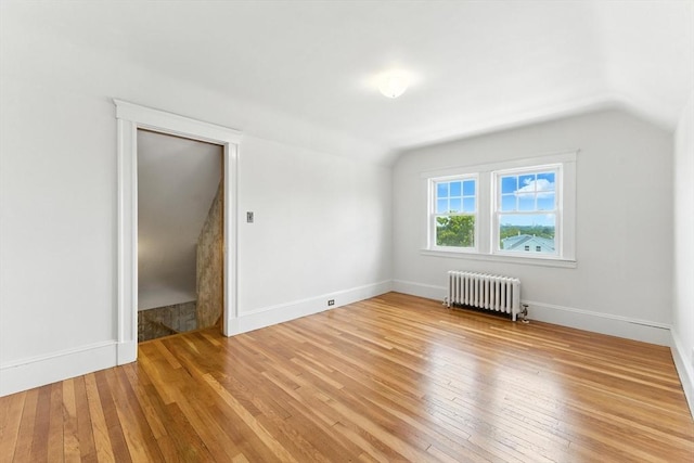 29 Hillcrest Cir Unit 2, Watertown, MA 02472 - bonus room with radiator heating unit, lofted ceiling, and light wood-style flooring