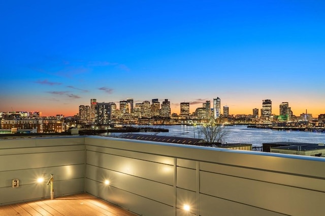 exterior space featuring a view of city